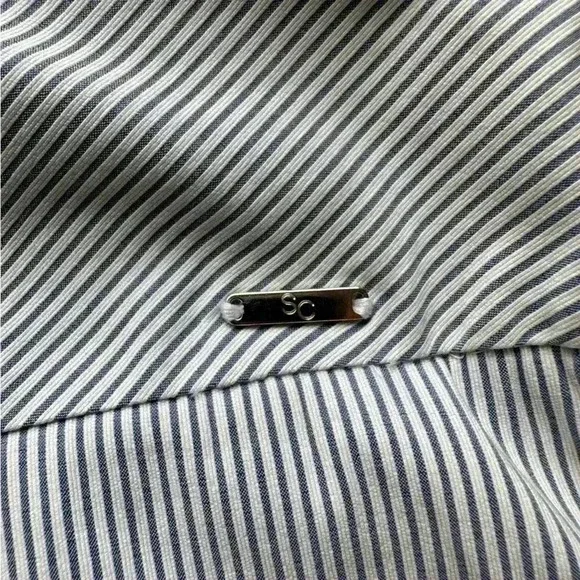 S.C. & Co. Activewear Skort Pale Blue Striped Pockets Side Splits Women’s XL - Picture 4 of 8